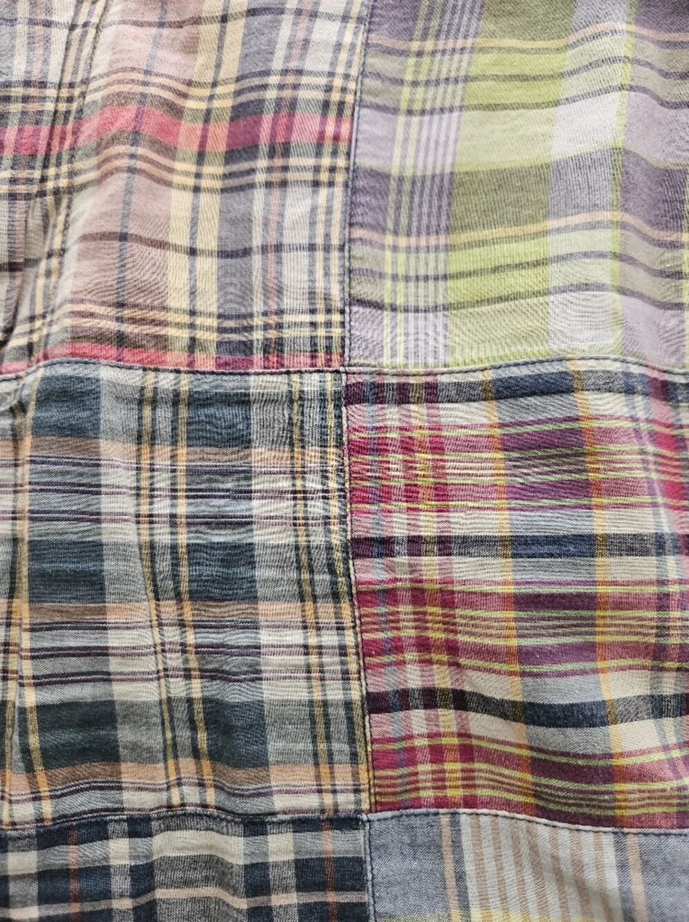 Polo Ralph Lauren 30 (32) Madras Multicolor Plaid Patchwork Classic Fit Shorts